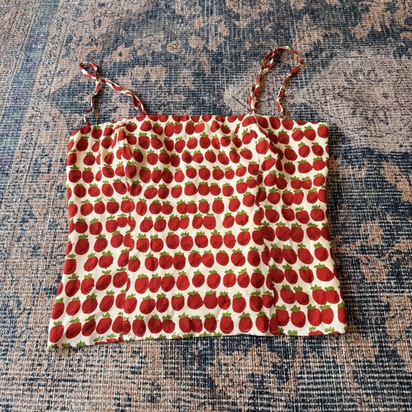Reformation Tops - Reformation strawberry overland top size 4